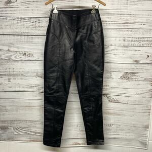 Arlen Ness Women's Biker Leather Pants Black Medium